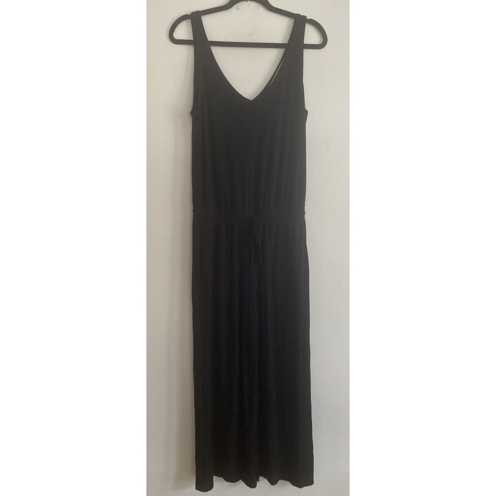Michael Stars Jersey Knit Sleeveless Jumpsuit Black Women's Size XS